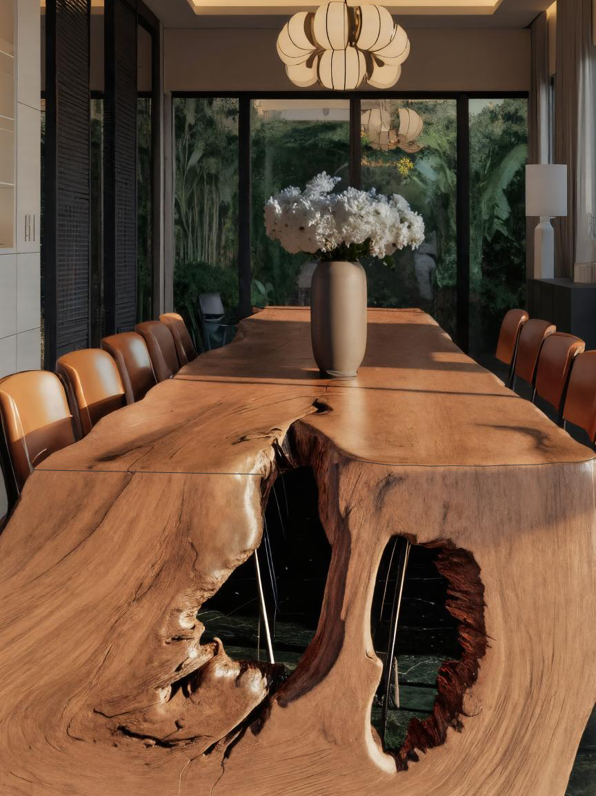 Handmade Sculptural Dining Table For Dining Room