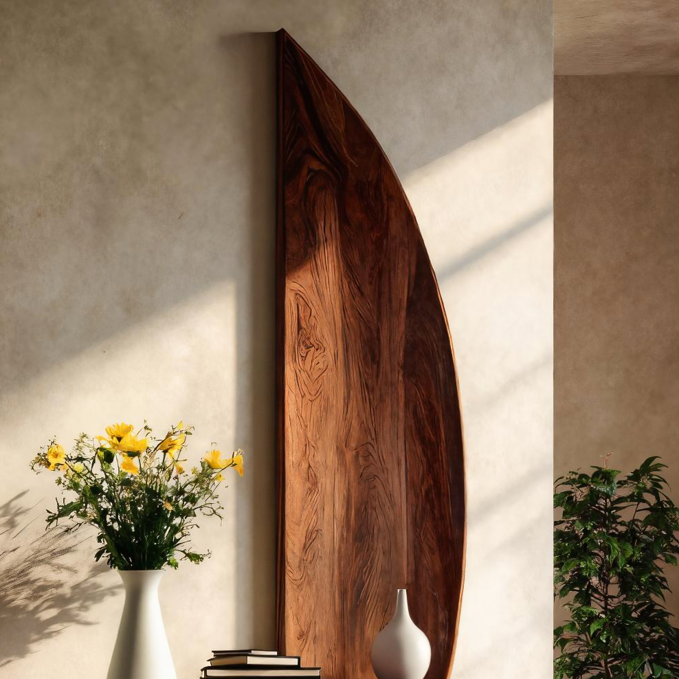 Contemporary Floating Shelf Sculptural For Entryway