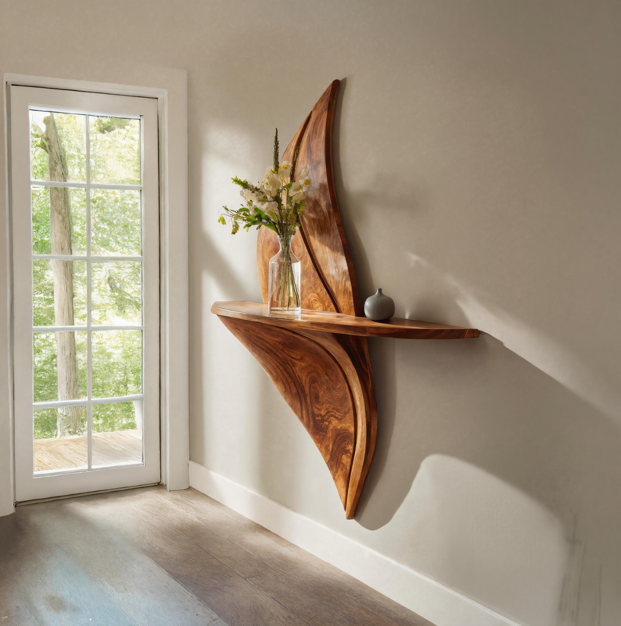Modern Hallway Accent Shelf For Home Decor