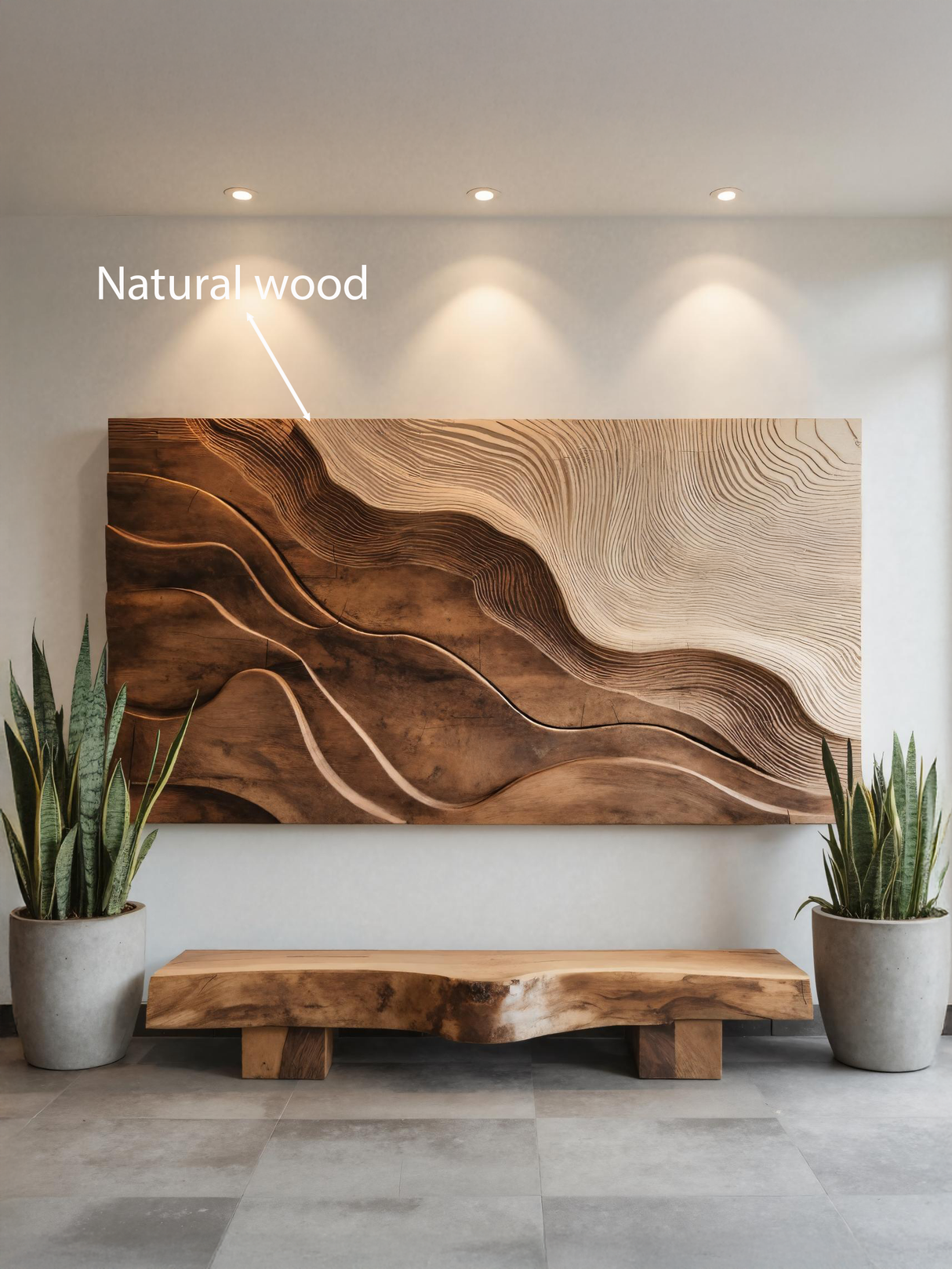 Modern Wall Art With Flowing Design For Living Room