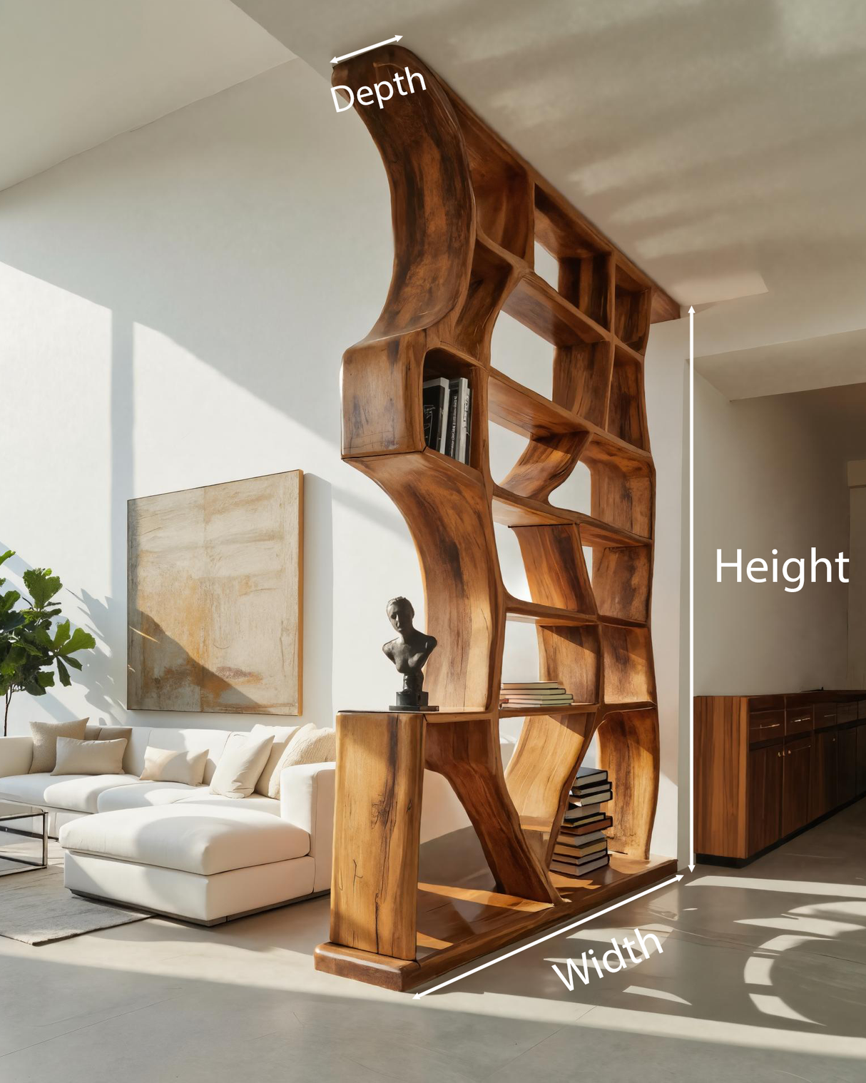 Modern Organic Room Divider For Living Room