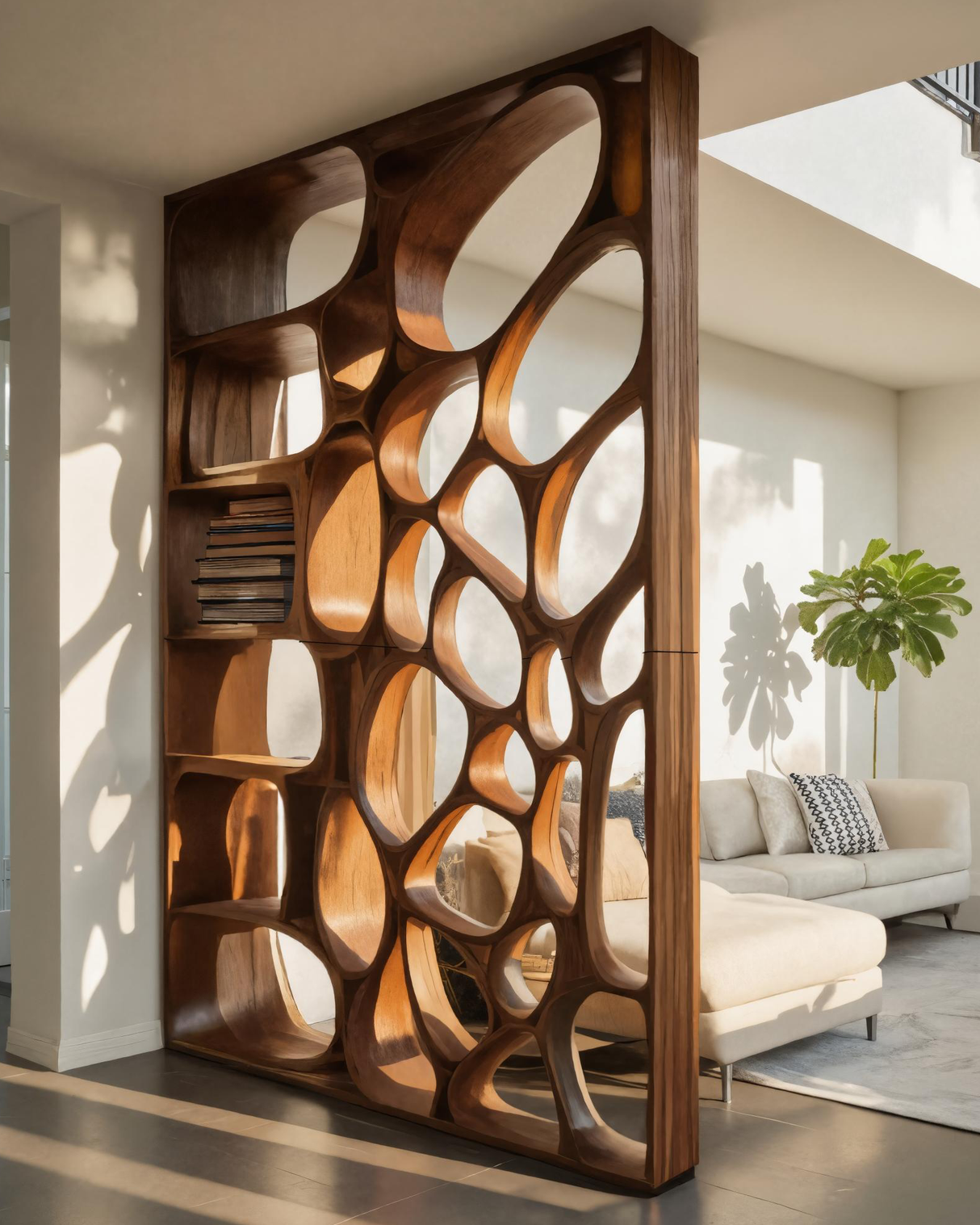 Modern Openwork Divider For Living Room Or Office