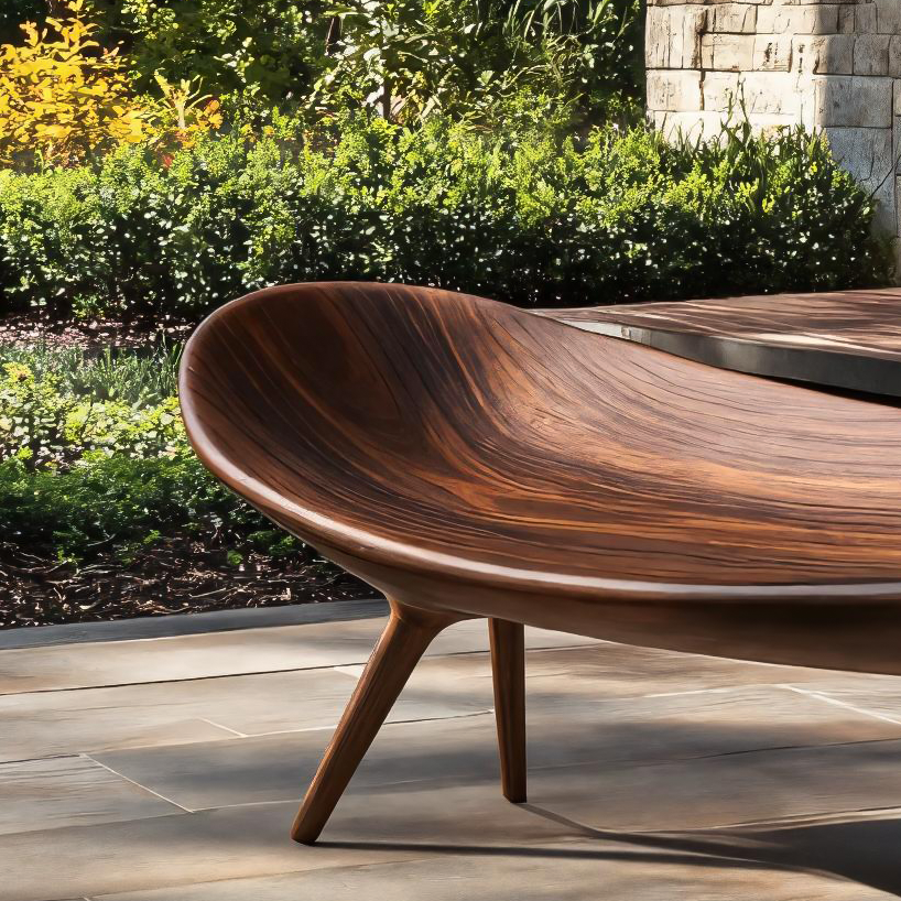 Sculptural Outdoor Bench For Garden Or Relaxed Spaces