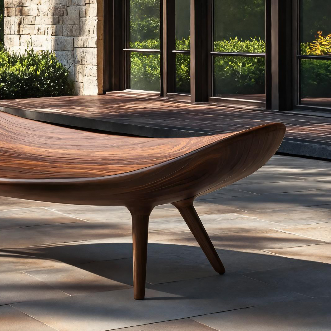 Sculptural Outdoor Bench For Garden Or Relaxed Spaces