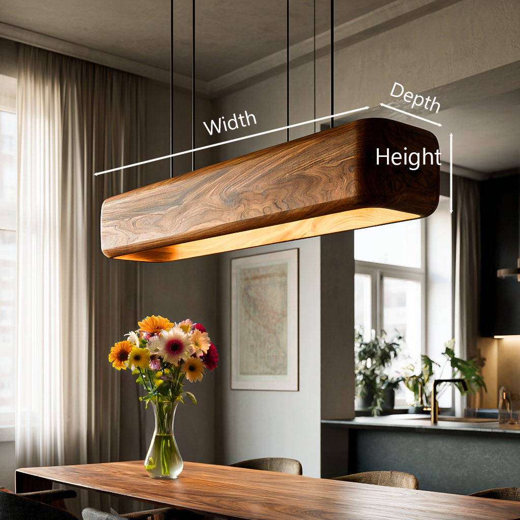 Minimalist Ceiling Light Designed For Elegant Dining Table Lighting