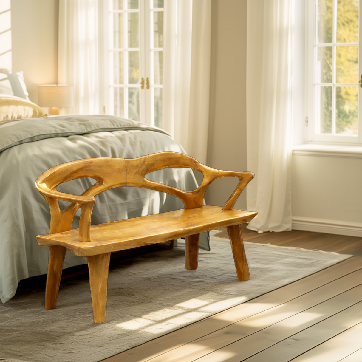 Live Edge Wood Bench For Entryway And Entry Hall