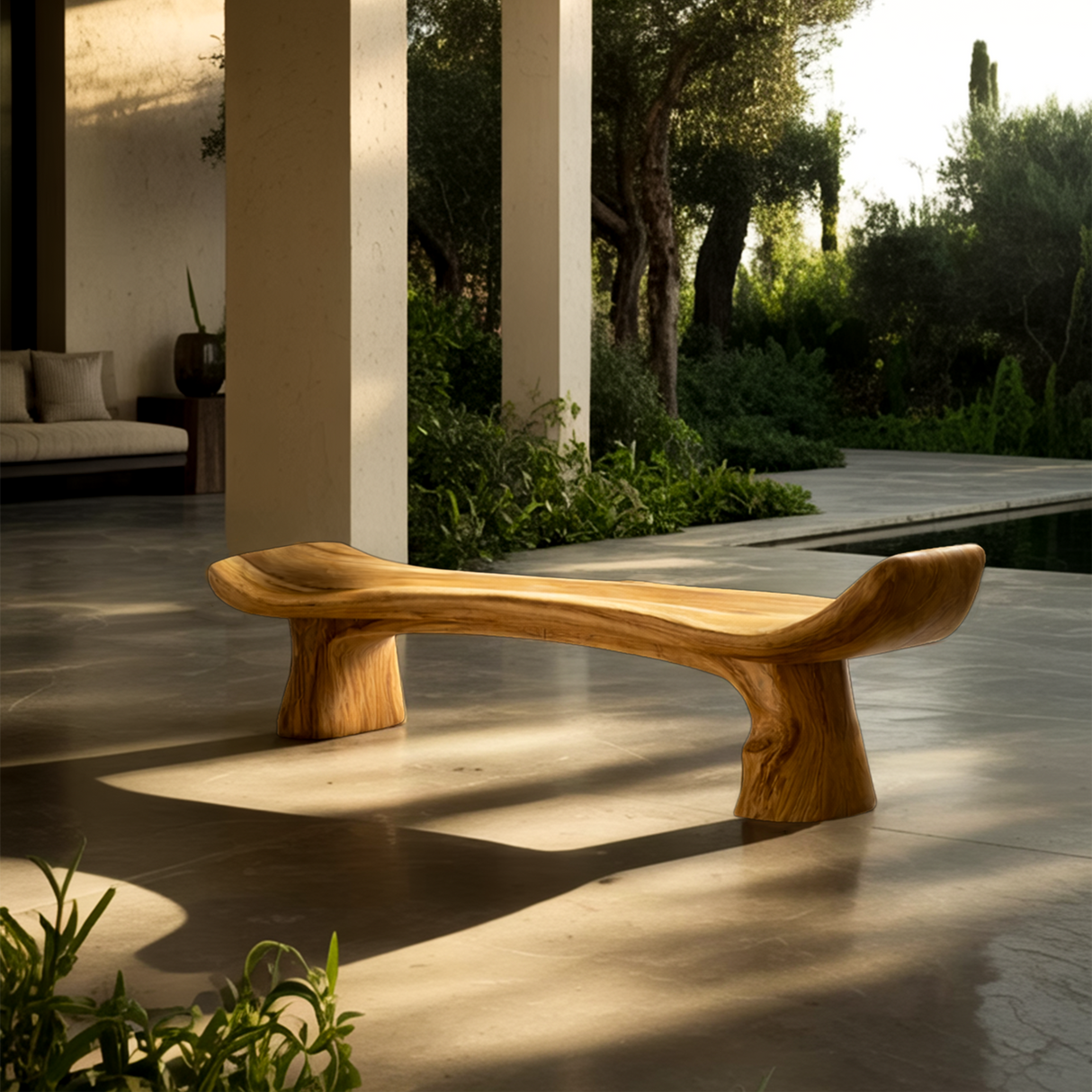 Live Edge Rustic Wood Bench For Entryway Home Decor