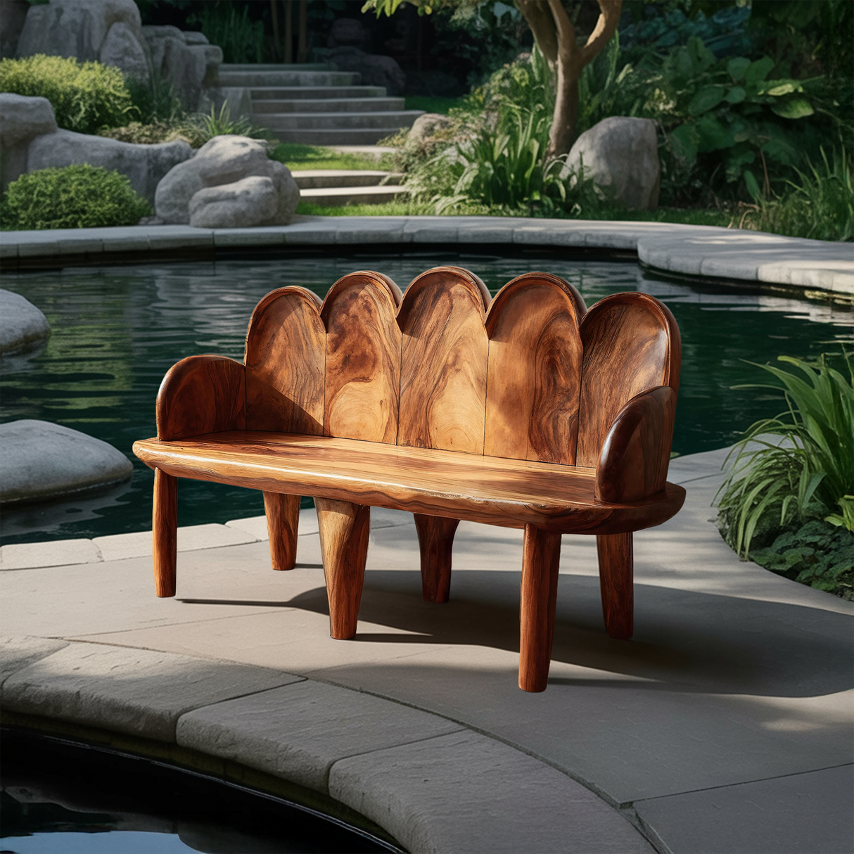 Natural Live Edge Entryway Bench For Home Entry Space