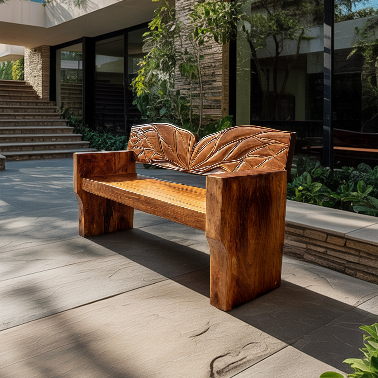 Solid Wood Entryway Bench For Natural Style Home Decor