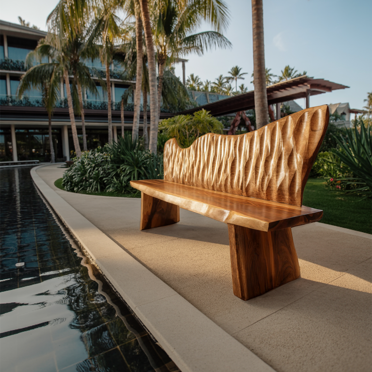 Handcrafted Rustic Wood Entryway Bench For Home Interior