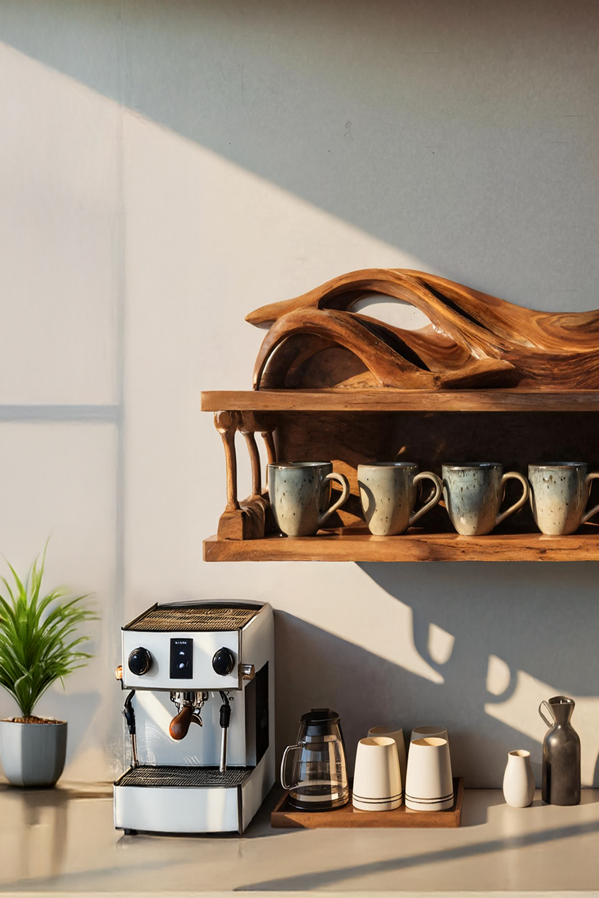 Handcrafted Kitchen Wall Shelf For Functional Decor
