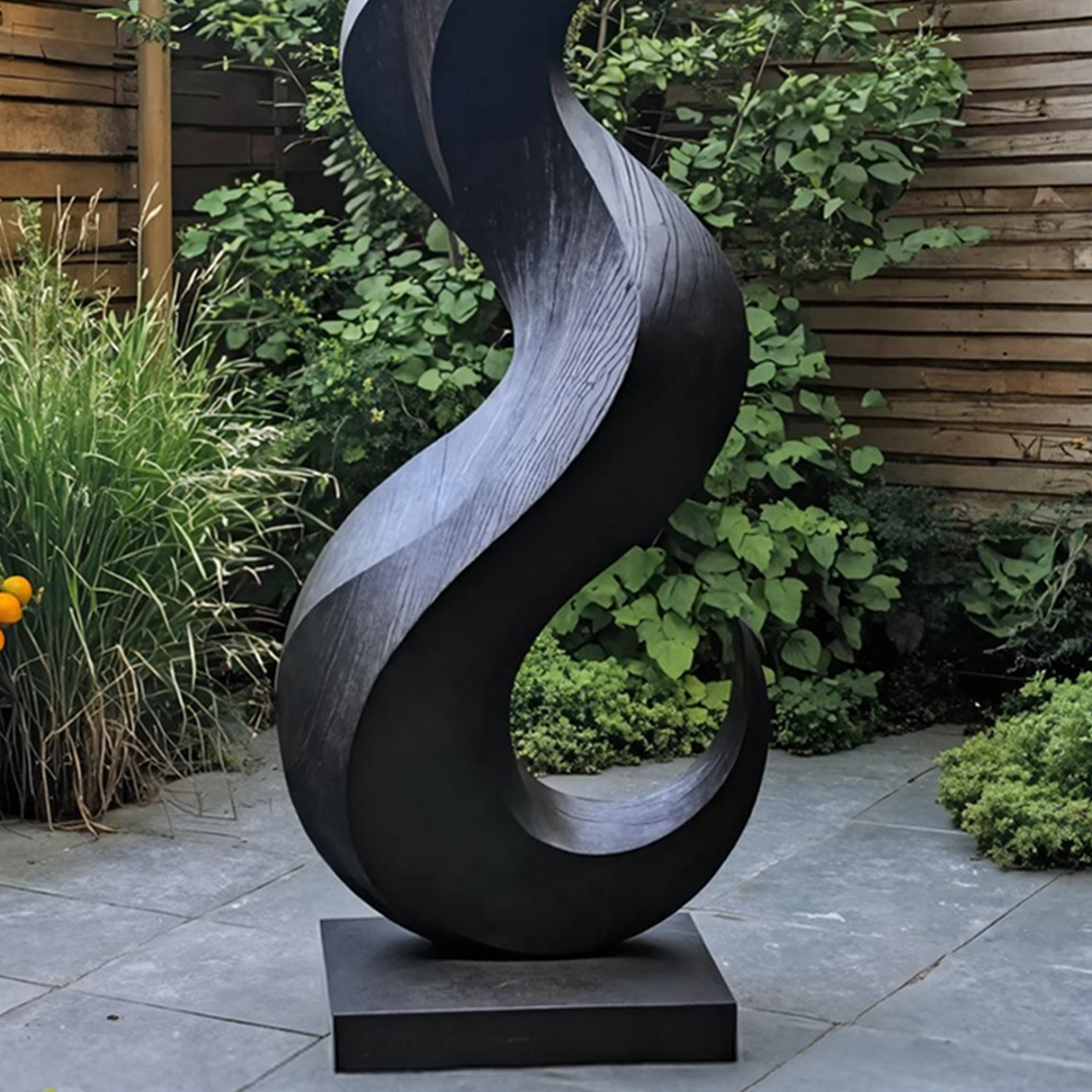 Mid Century Large Wooden Sculpture For Furniture Backdrop