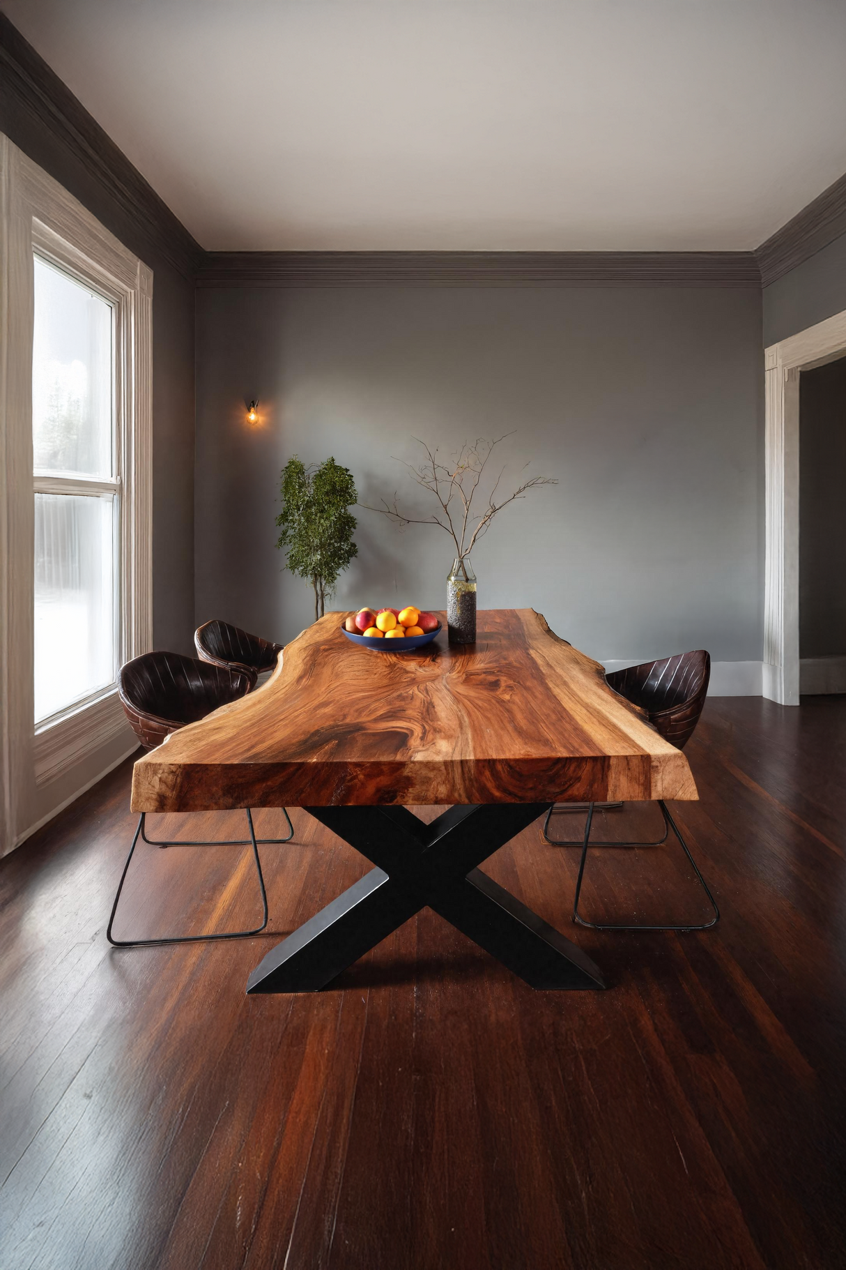 Kitchen Decor Handcrafted Live Edge Dining Table Premium