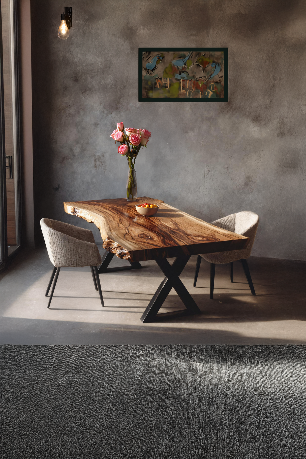 Kitchen Decor Modern Solid Wood Dining Table Minimal Legs