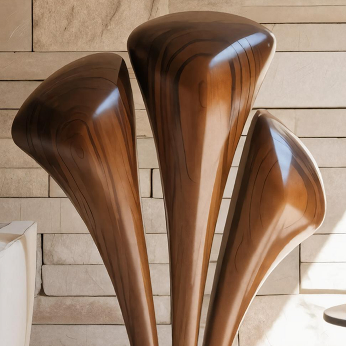 Handcrafted Large Wooden Sculpture For Garden Landscape