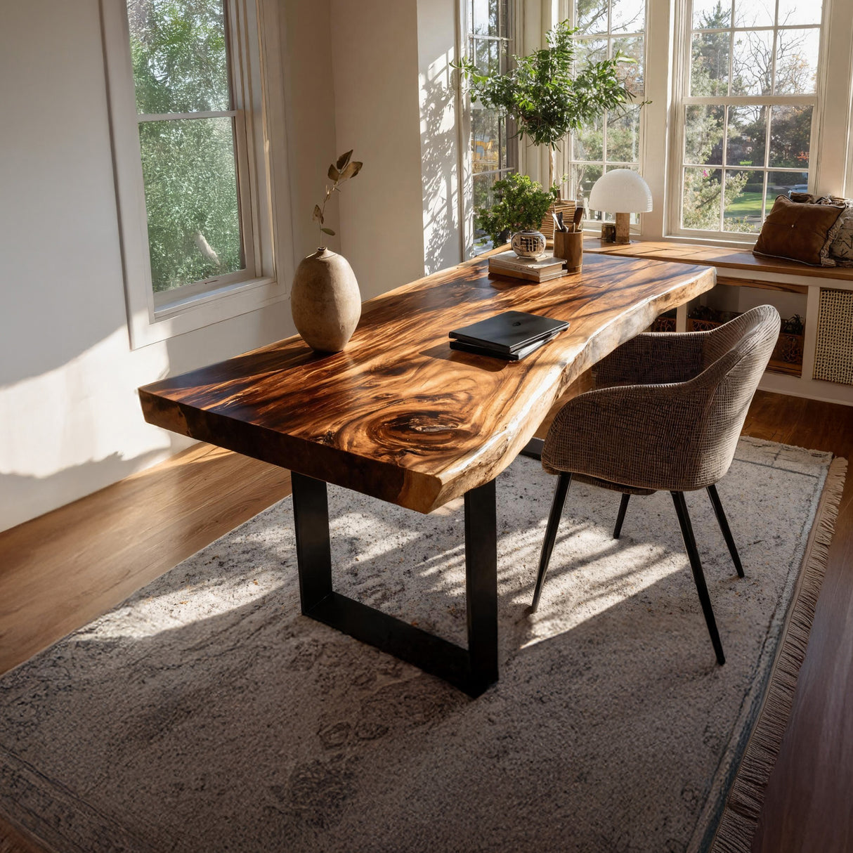 Handcrafted Solid Wood Tabletop For Furniture Decor