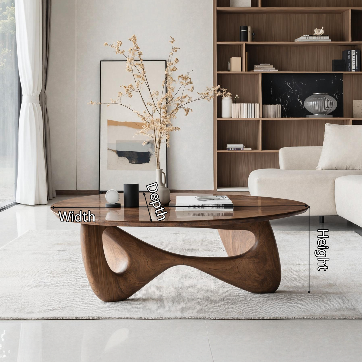 Rustic Coffee Table For Warm Room Ambience