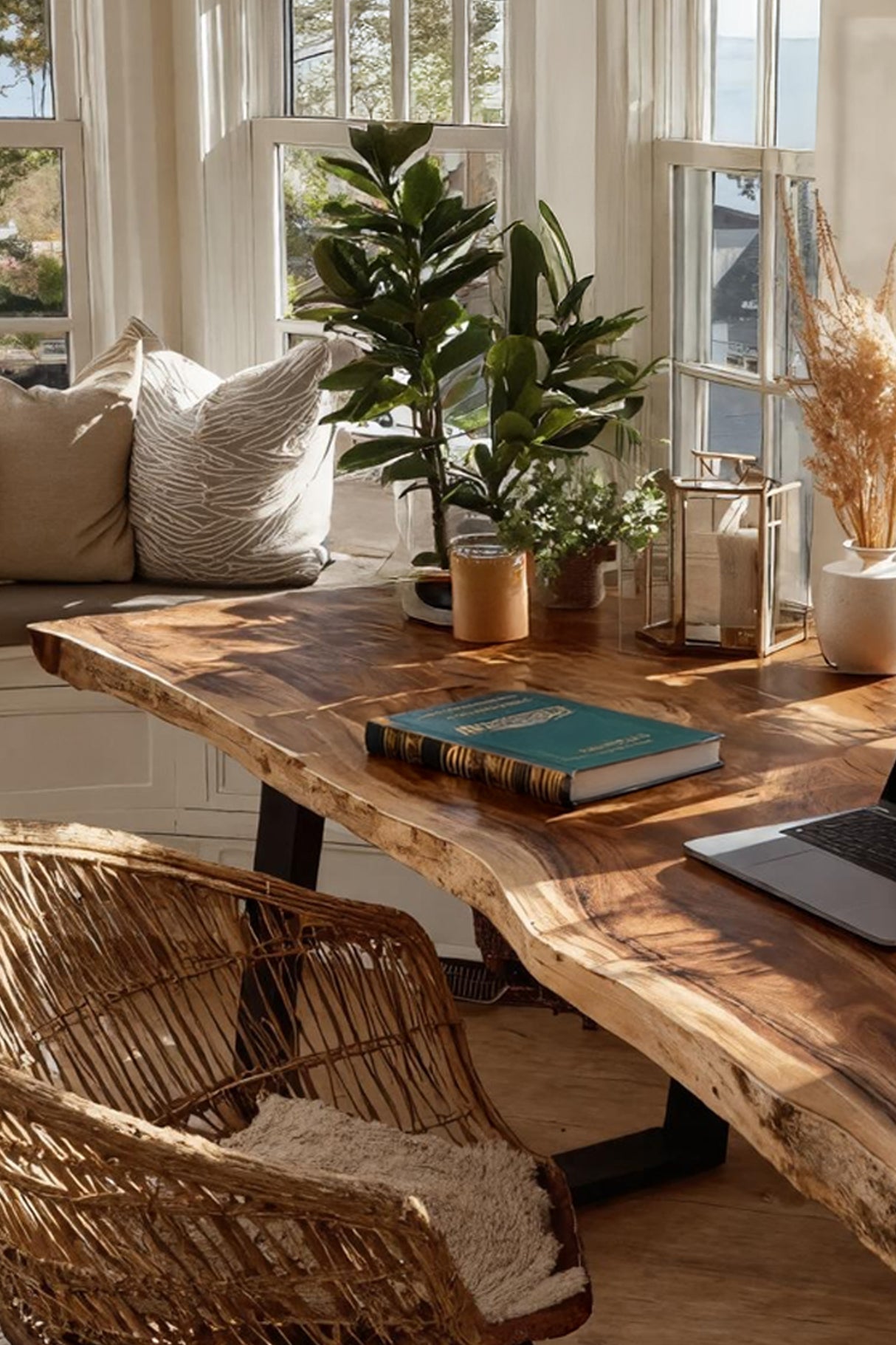 Mid Century Solid Wood Tabletop For Living Room Decor