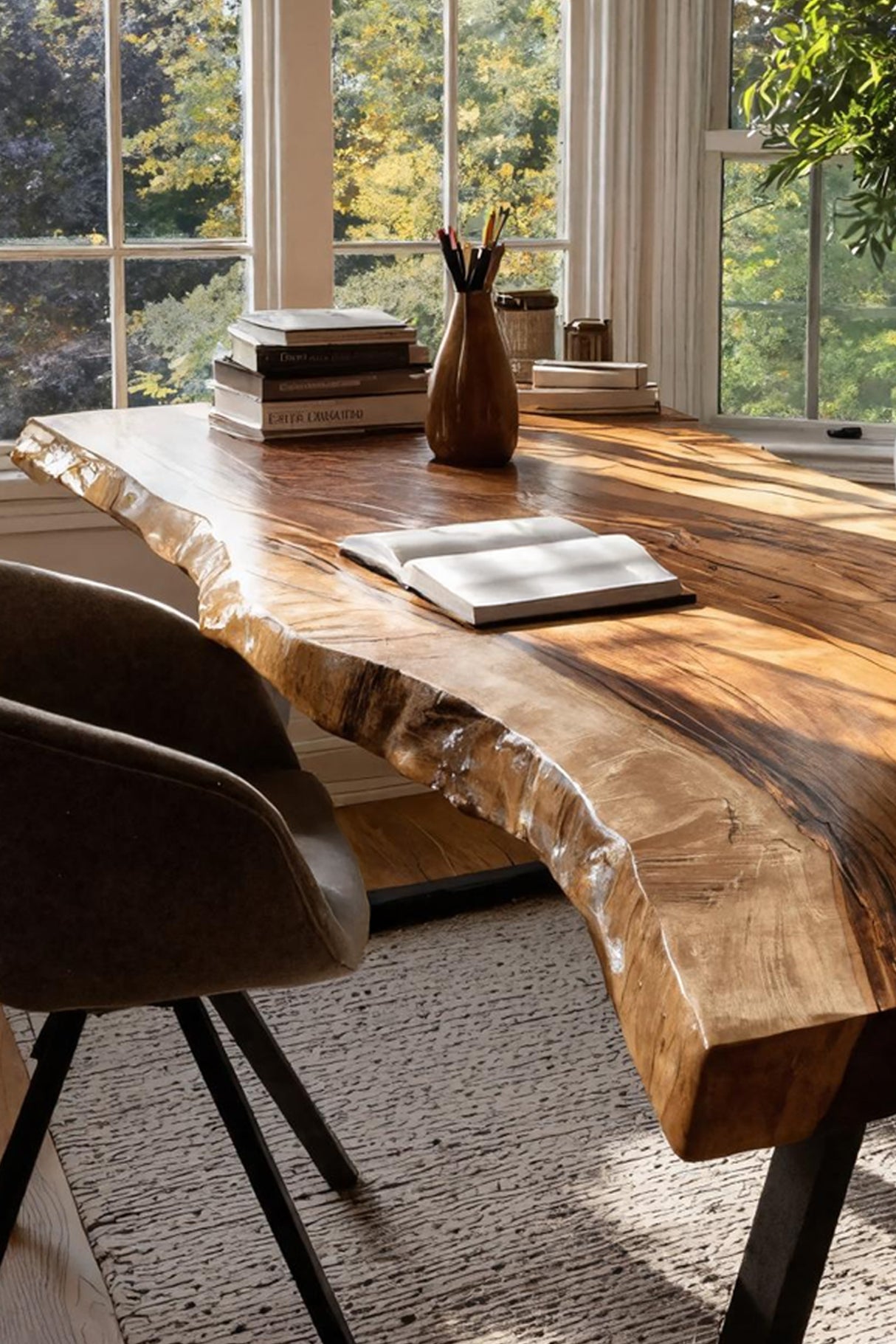 Farmhouse Solid Wood Tabletop For Bedroom Design