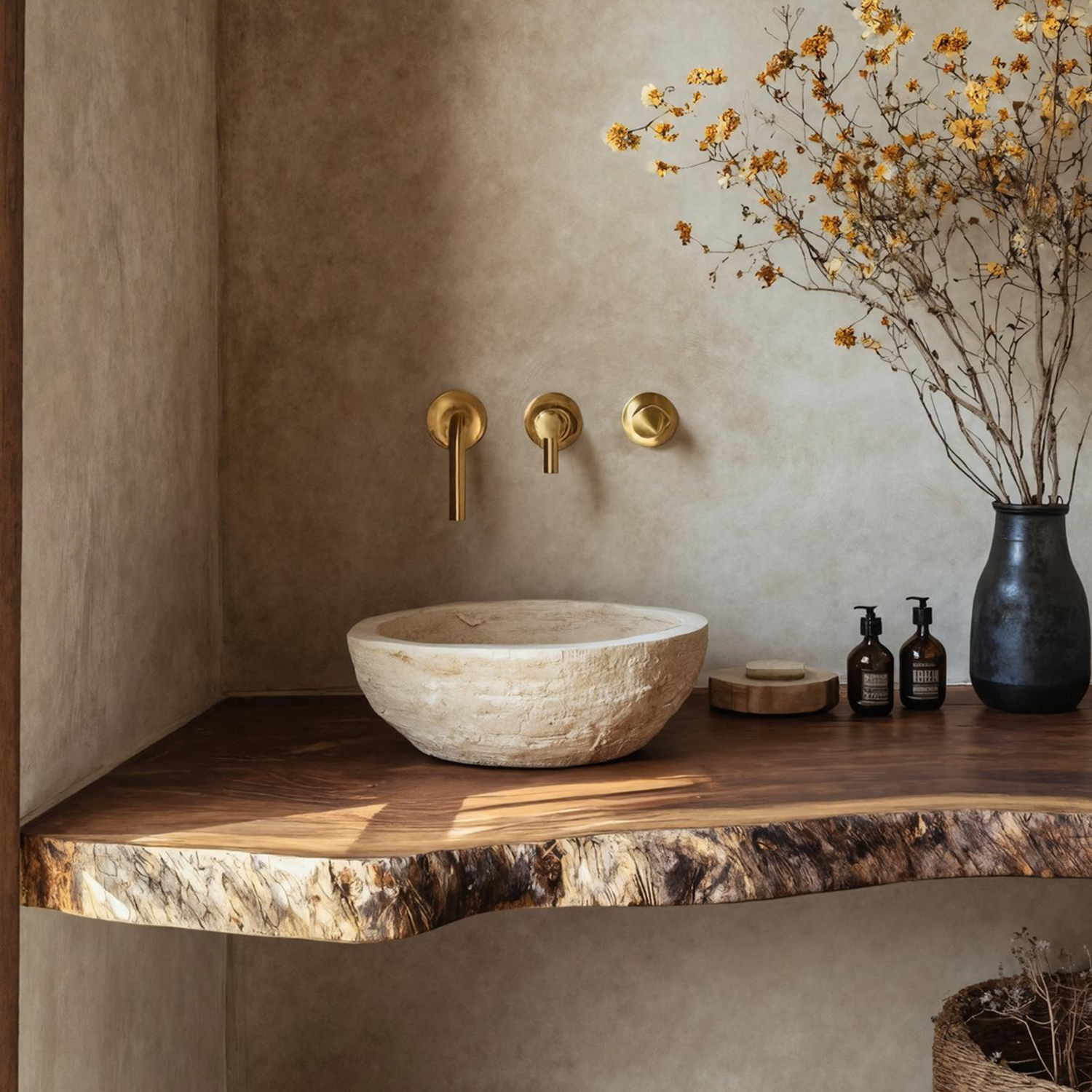 Farmhouse Wooden Vanity For Bathroom Decor