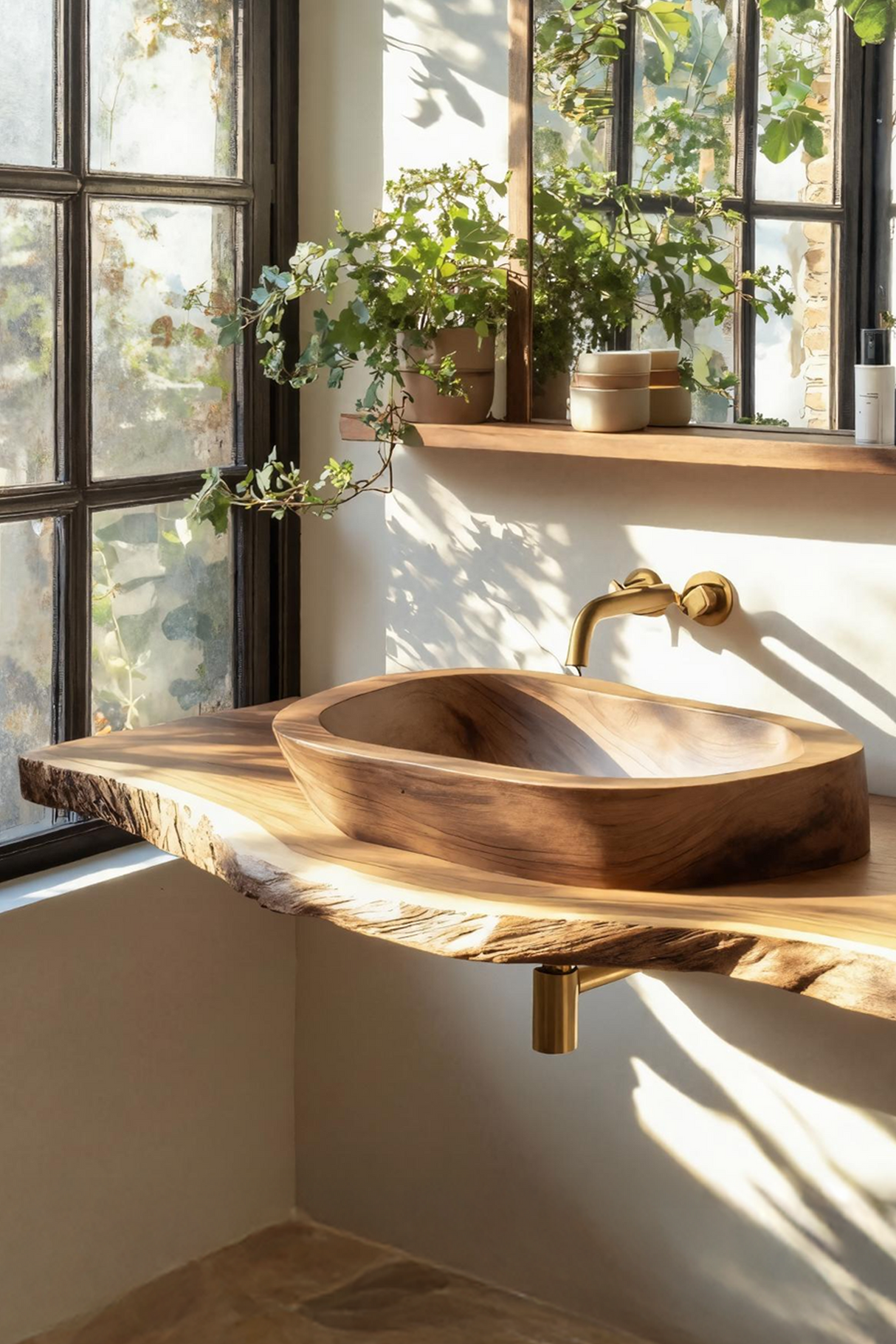 Handcrafted Vanity With Storage For Bathroom Design