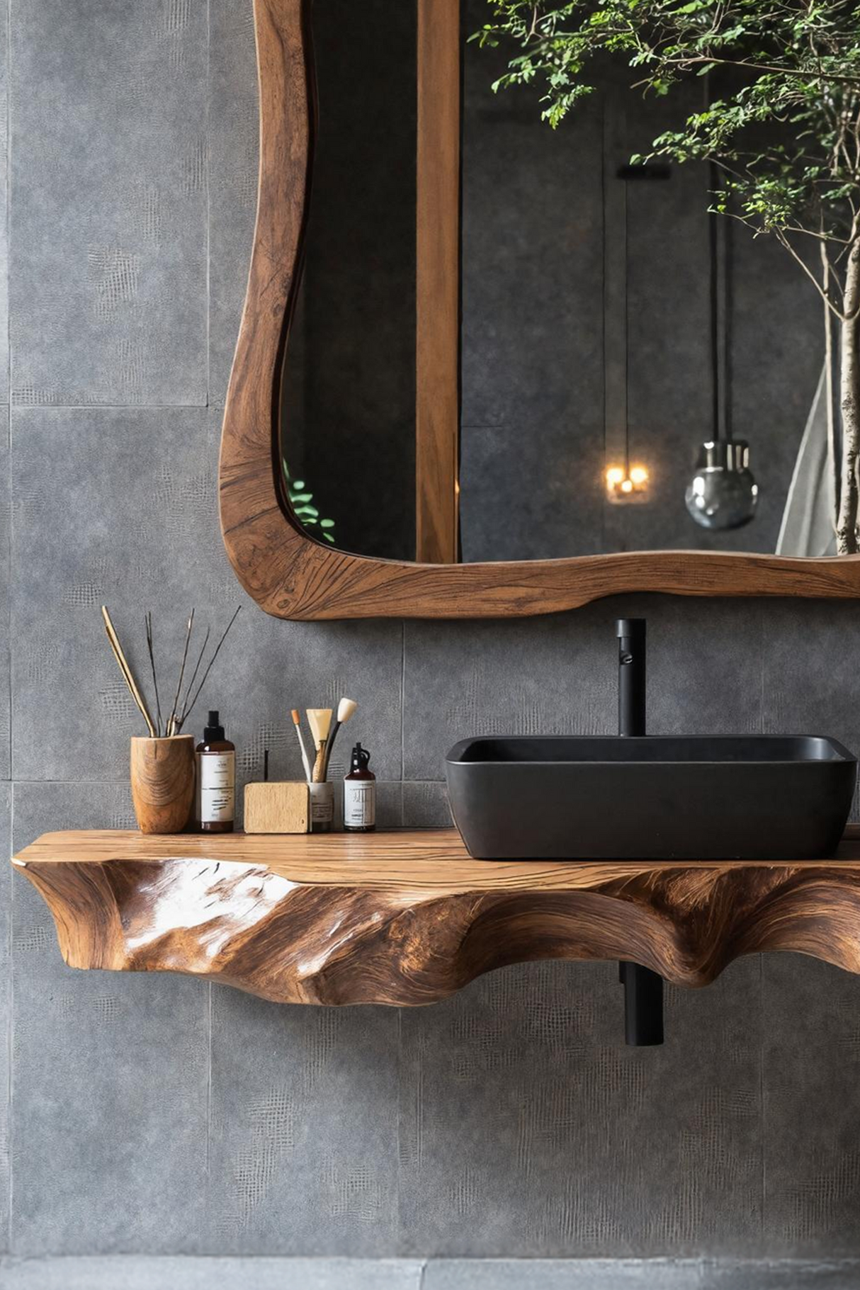 Farmhouse Solid Wood Vanity For Classic Bathroom