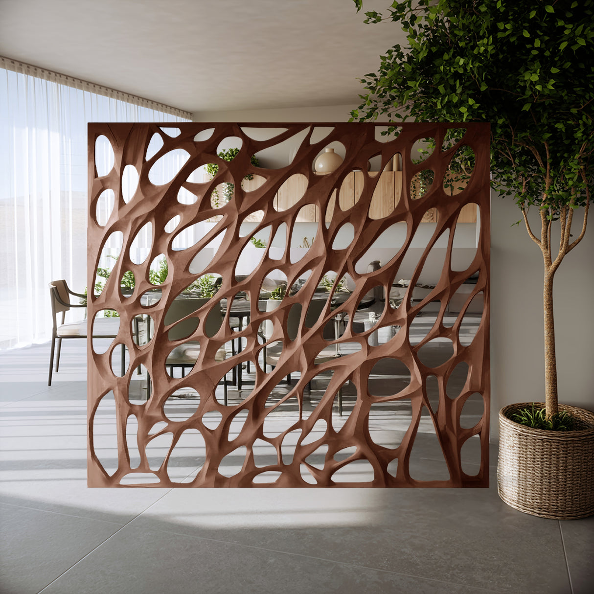 Modern Organic Room Divider For Open Space Decor