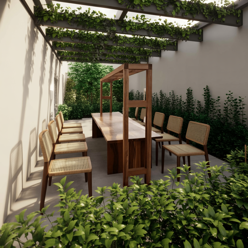 Modern Outdoor Dining Table For Patio Or Garden Space