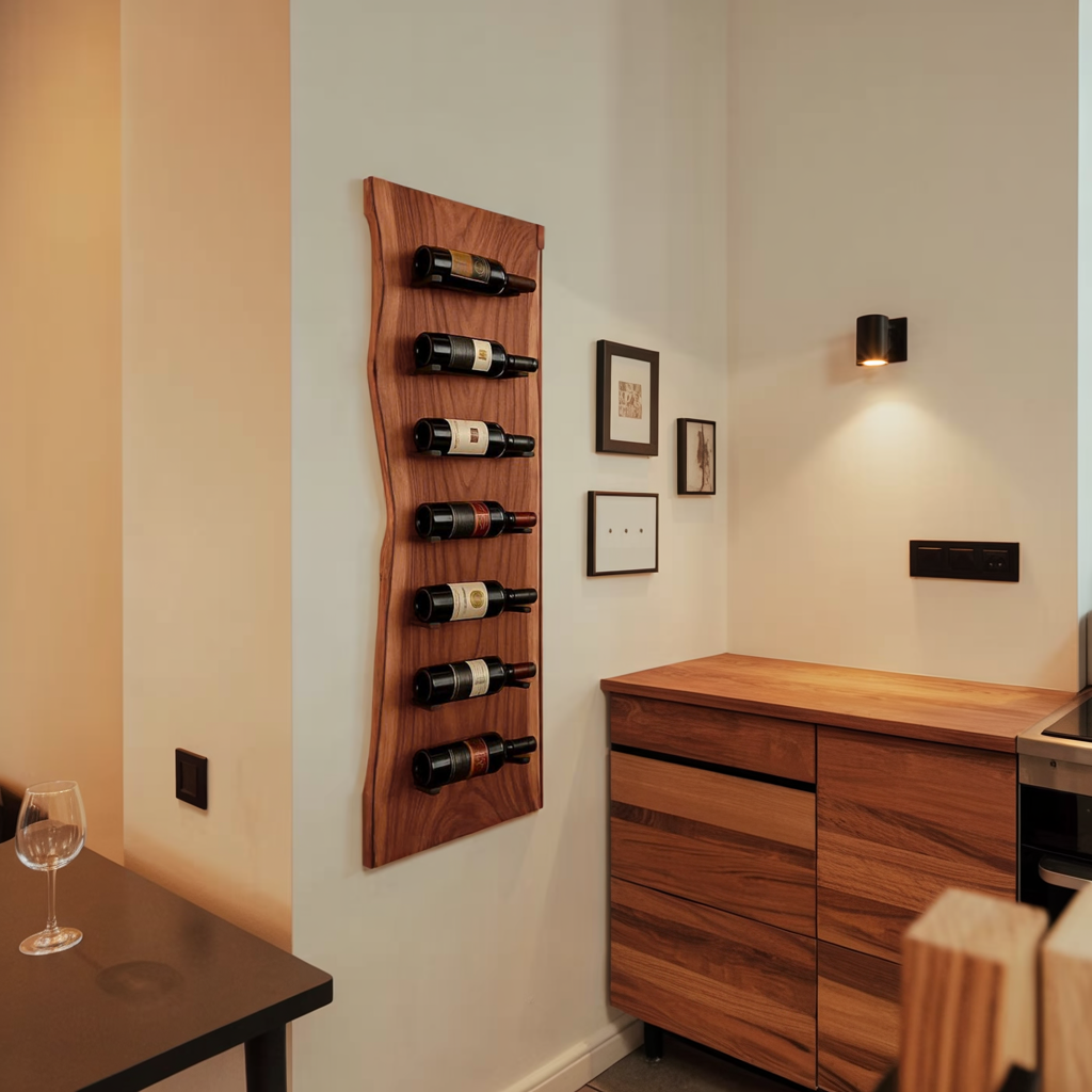 Contemporary Wall Mounted Wine Rack For Dining Room