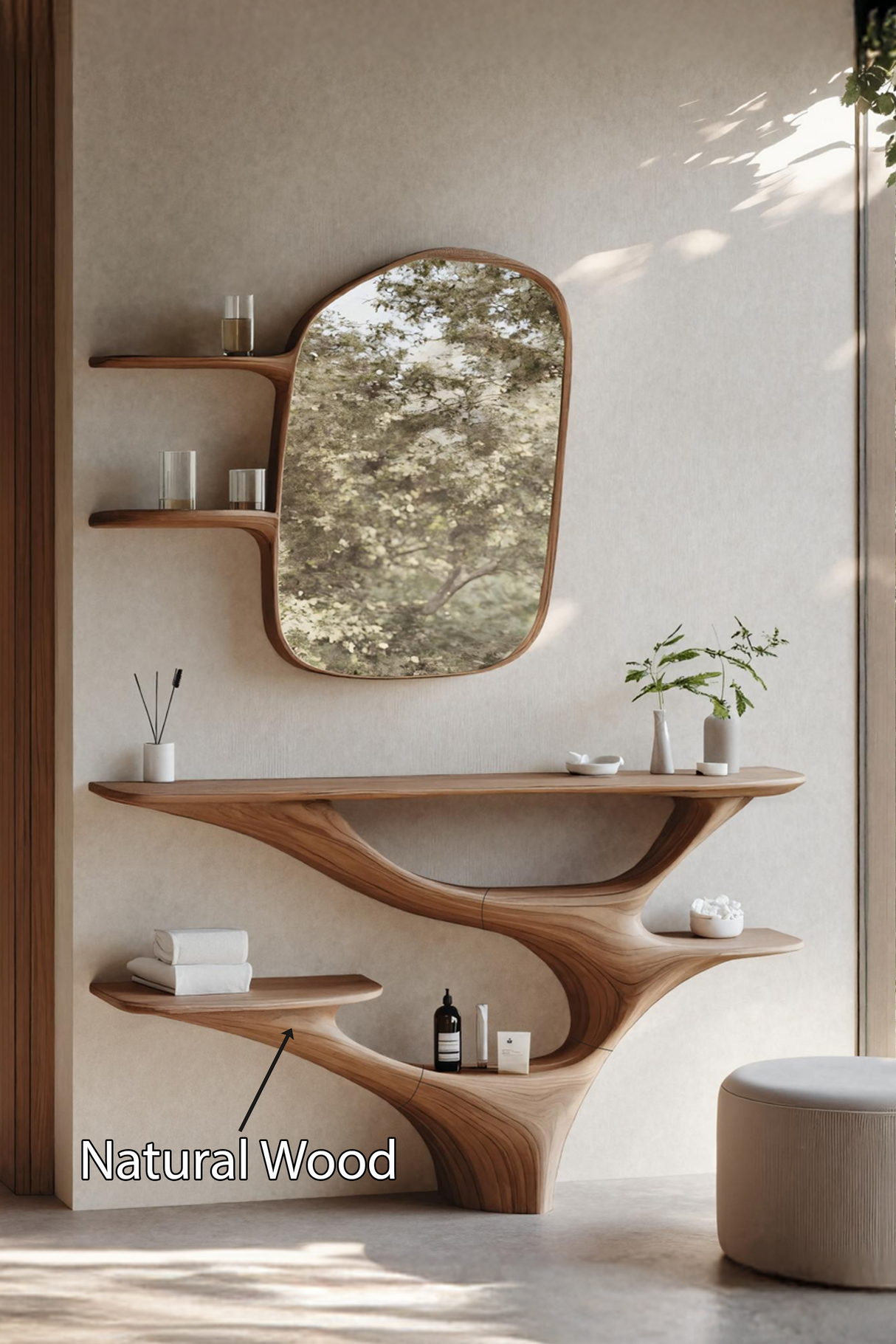 Mid Century Vanity Table For Bedroom And Bathroom Design