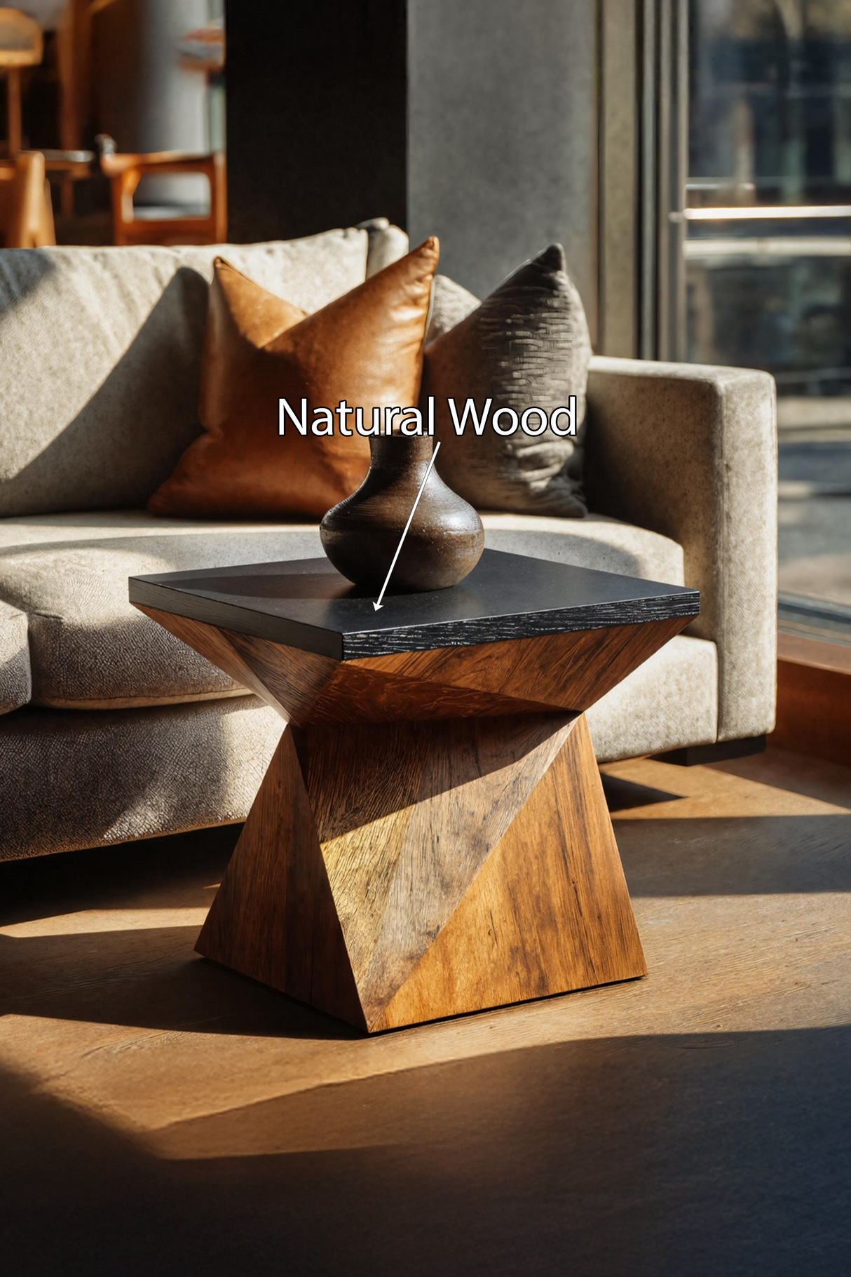 Mid Century Live Edge Side Table For Furniture Decor Ideas