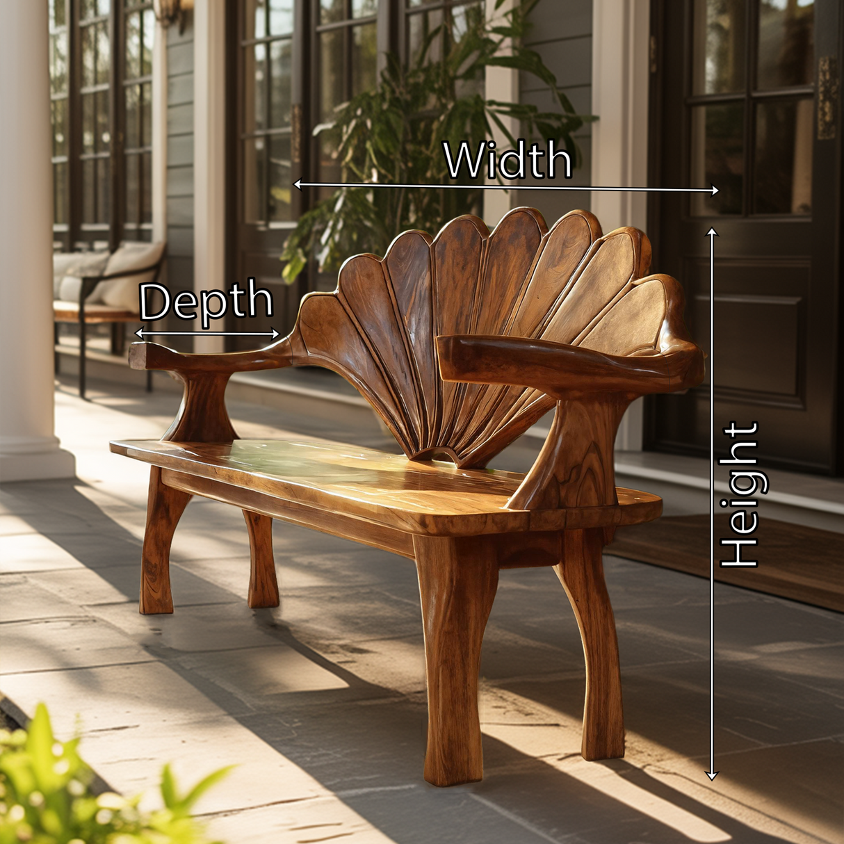 Live Edge Wooden Bench For Entryway Interior Styling