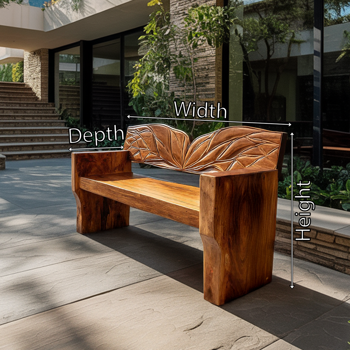 Solid Wood Entryway Bench For Natural Style Home Decor