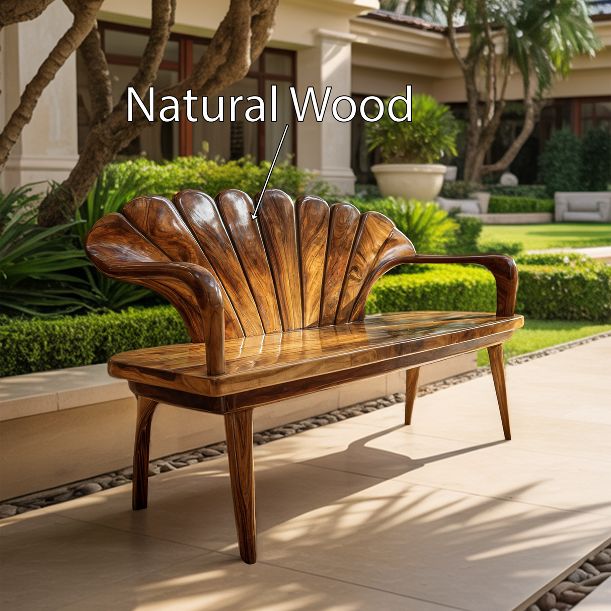 Handcrafted Wooden Bench For Entryway Hallway Seating