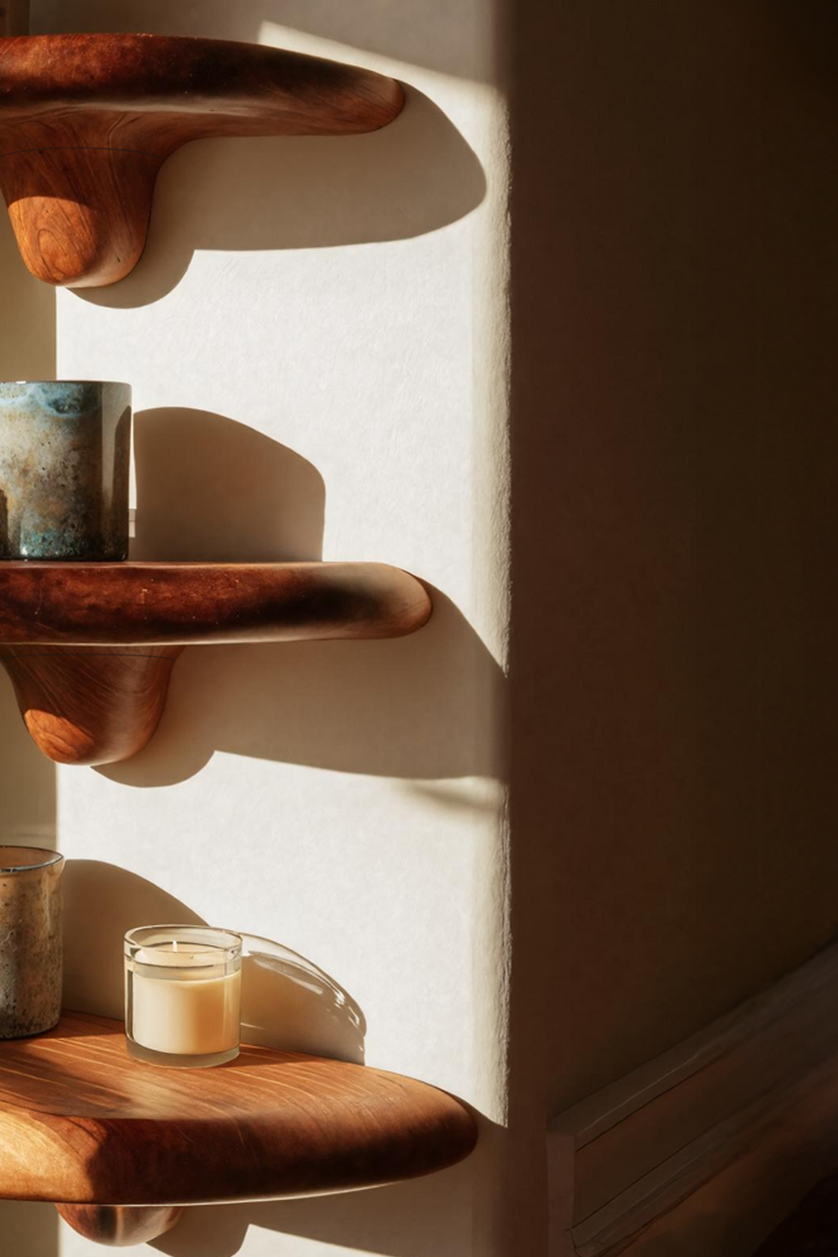 Modern Live Edge Mushroom Shelf For Elegant Furniture Decor