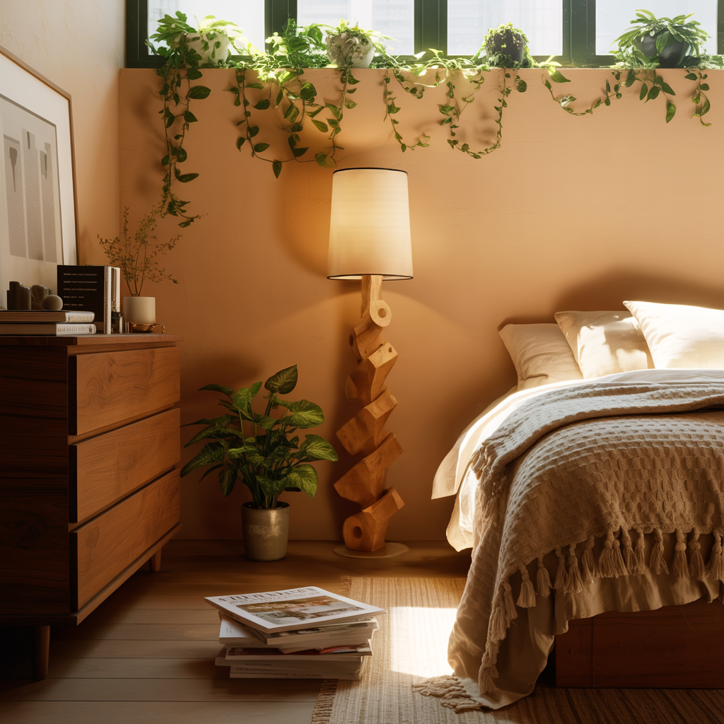 Modern Sculptural Table Lamp Set For Bedroom And Living Room