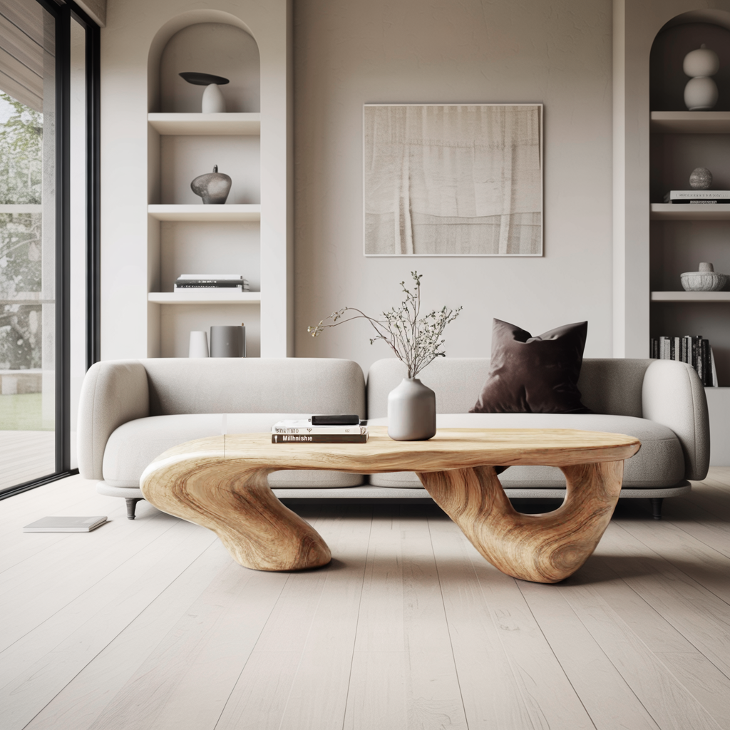 Handcrafted Low Table For Functional Room Setup