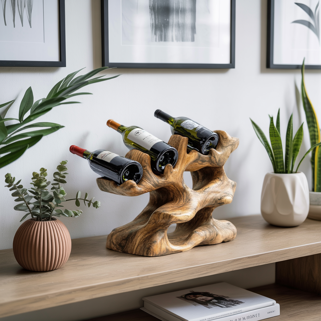 Rustic Wine Rack For Kitchen Island Rustic Feature