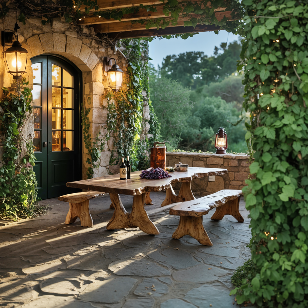 Handcrafted Kitchen Table For Warm Rustic Homes