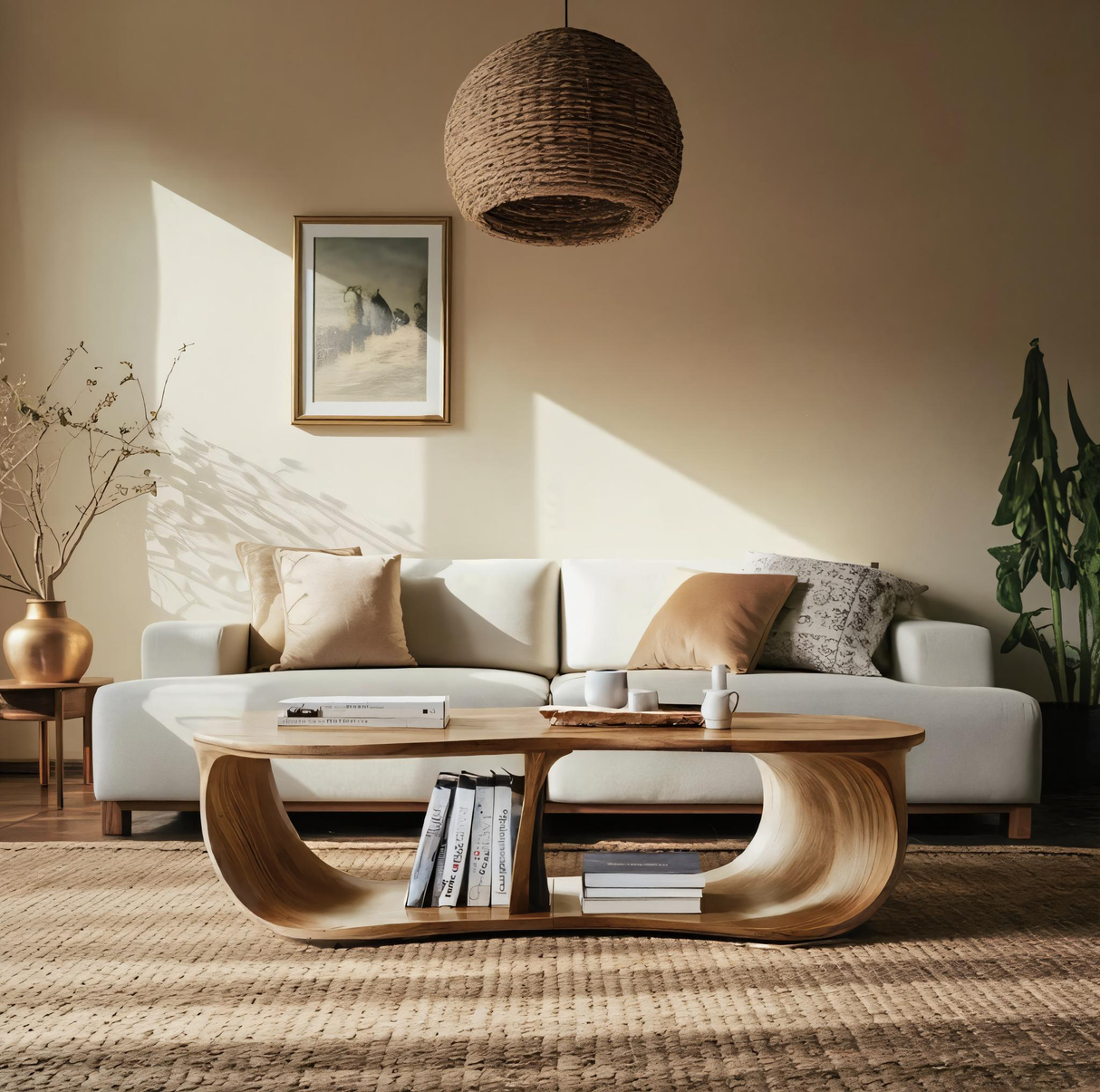 Handcrafted Solid Wood Table For Cozy Interiors