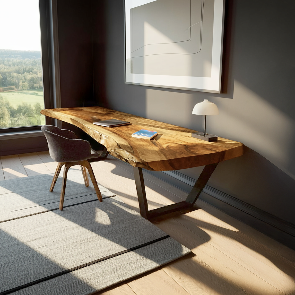 Modern Solid Wood Desk For Bedroom Furniture