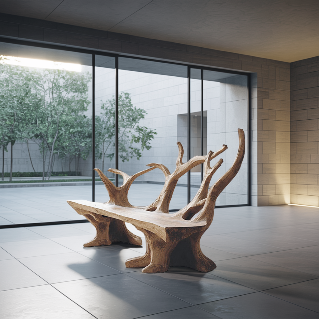 Handcrafted Branch Bench For Living Room Statement Pieces