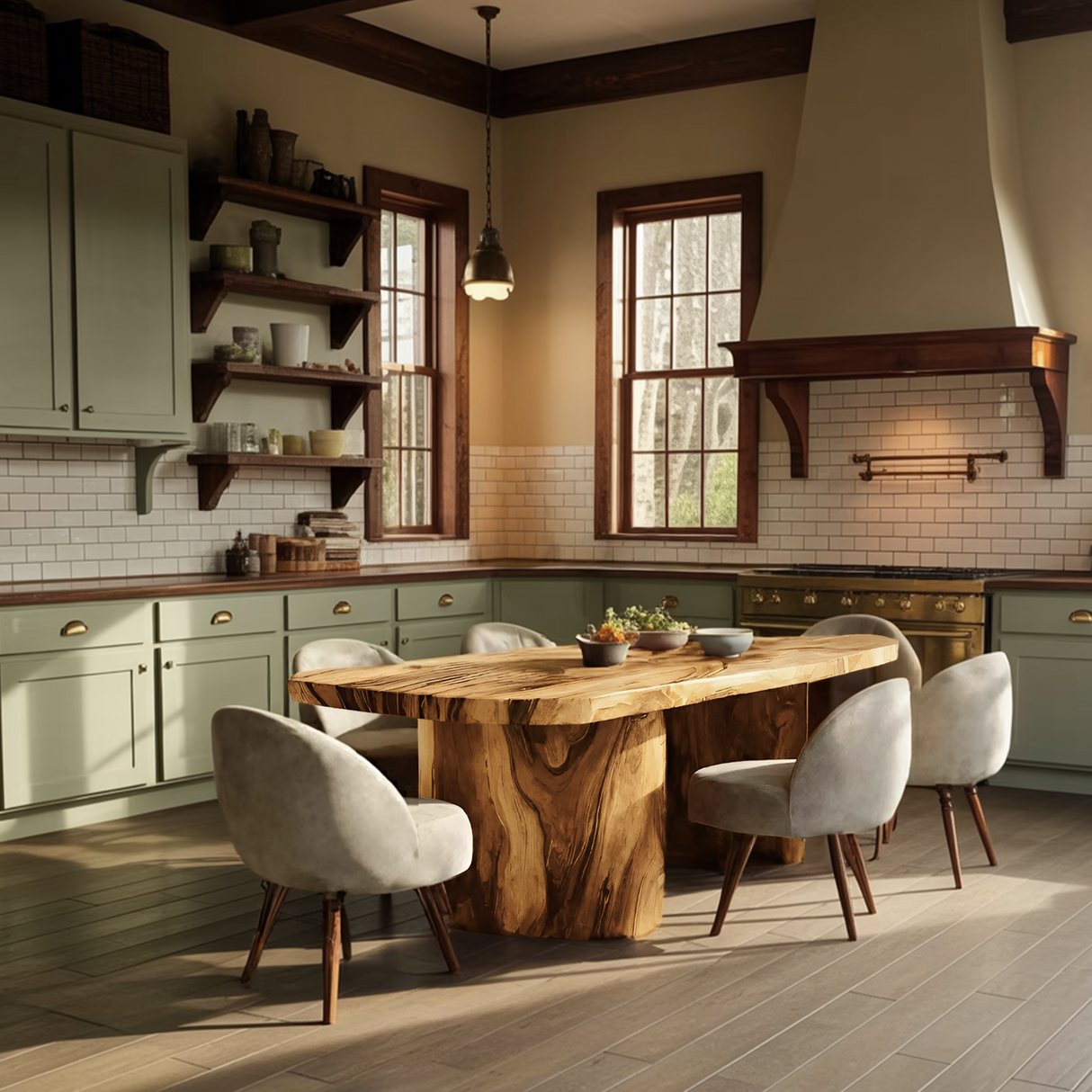Modern Dining Table With Unique Base For Luxury Interiors