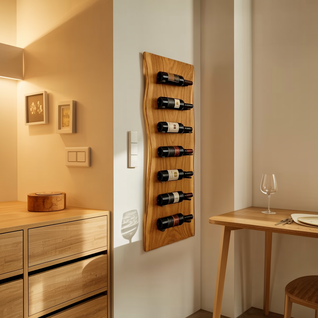 Contemporary Wall Mounted Wine Rack For Dining Room