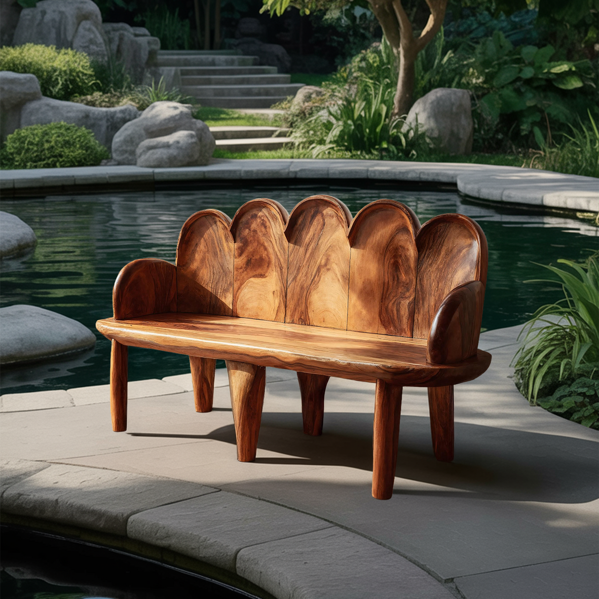 Natural Live Edge Entryway Bench For Home Entry Space