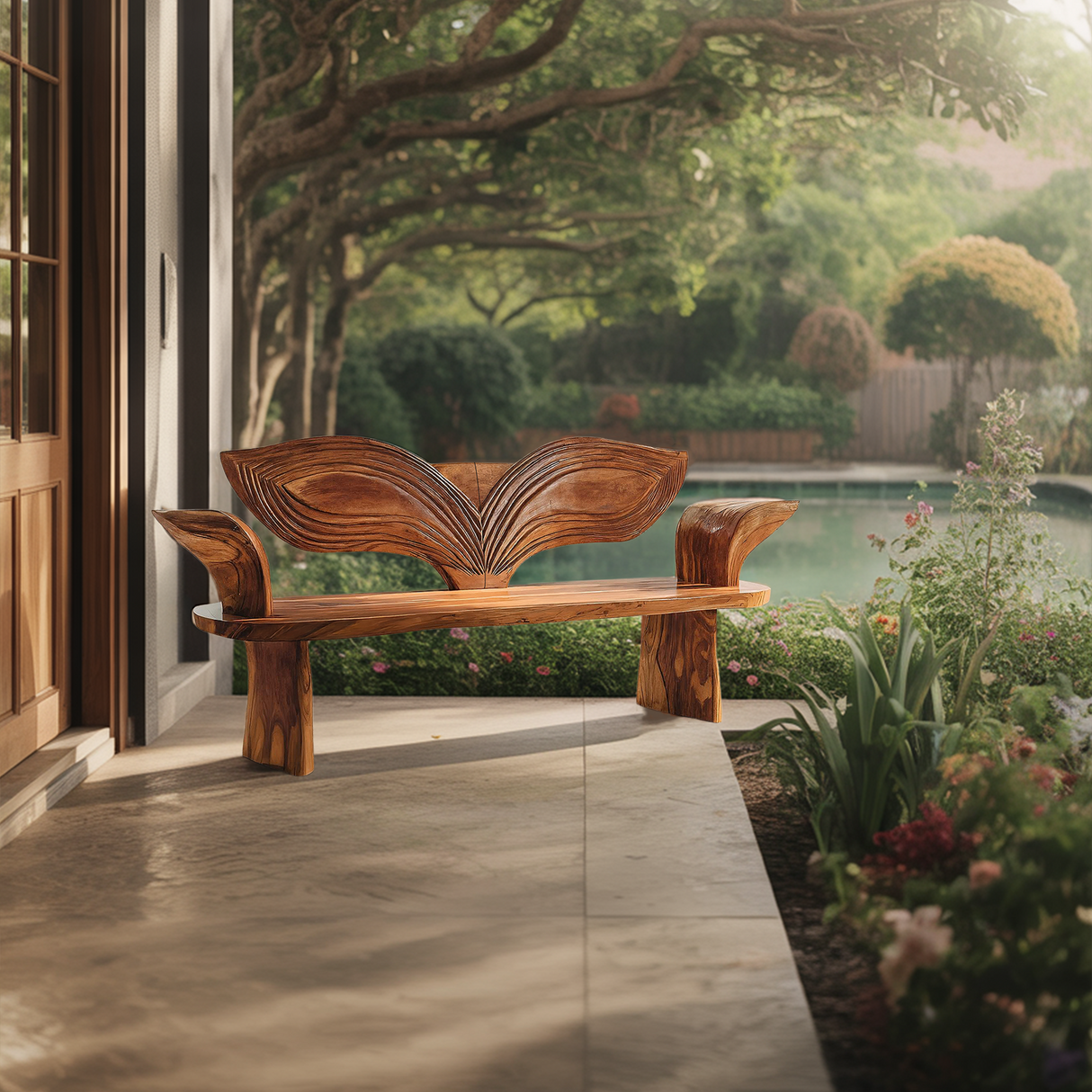 Rustic Solid Wood Entryway Bench For Hallway Furniture