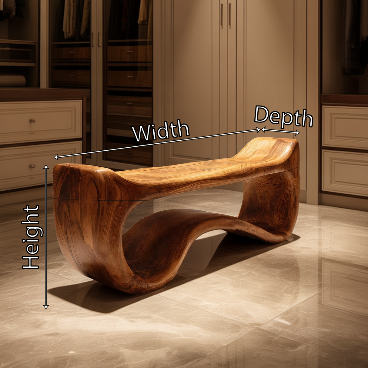 Live Edge Wood Entryway Bench For Farmhouse Style Homes