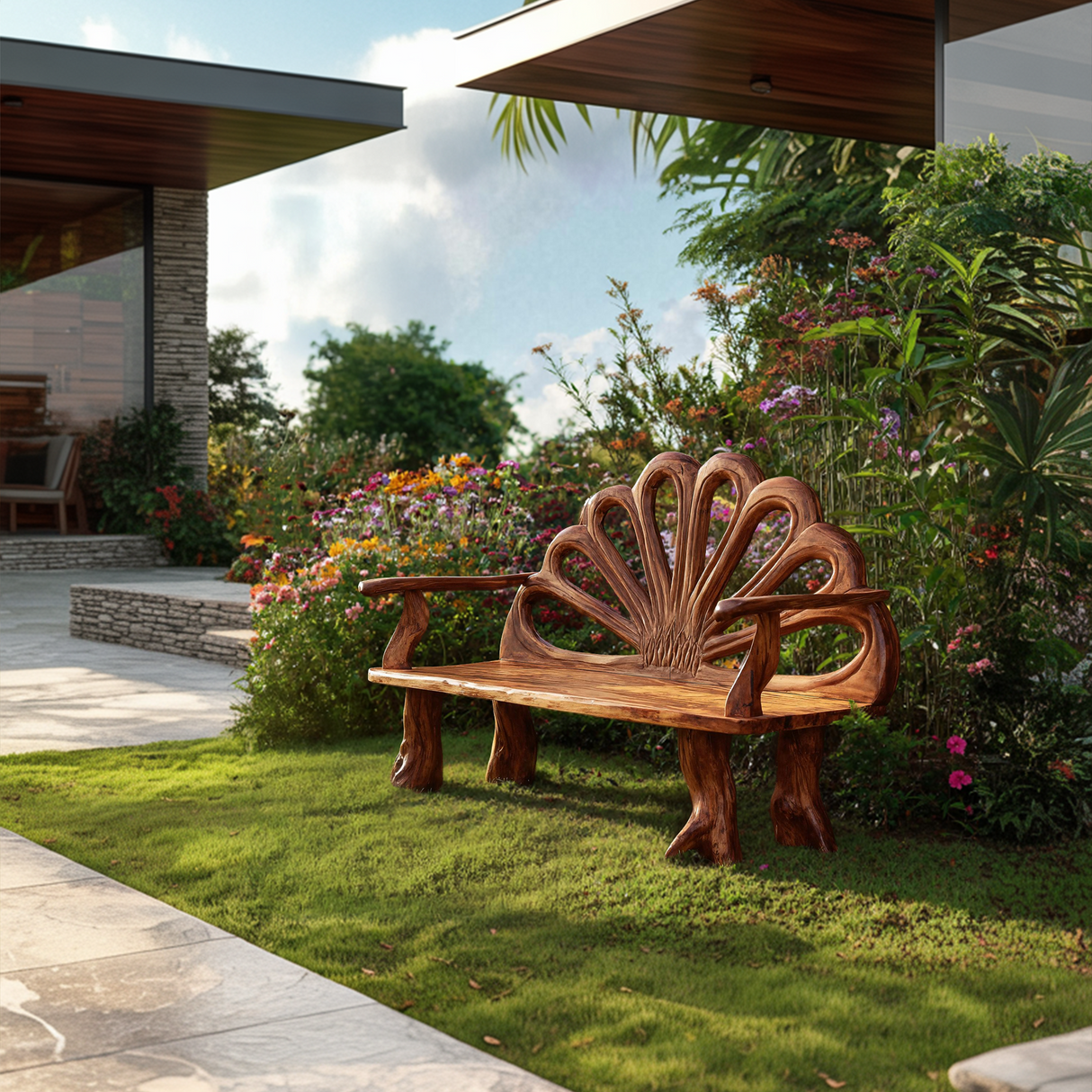 Minimalist Rustic Wood Bench For Entryway And Foyer