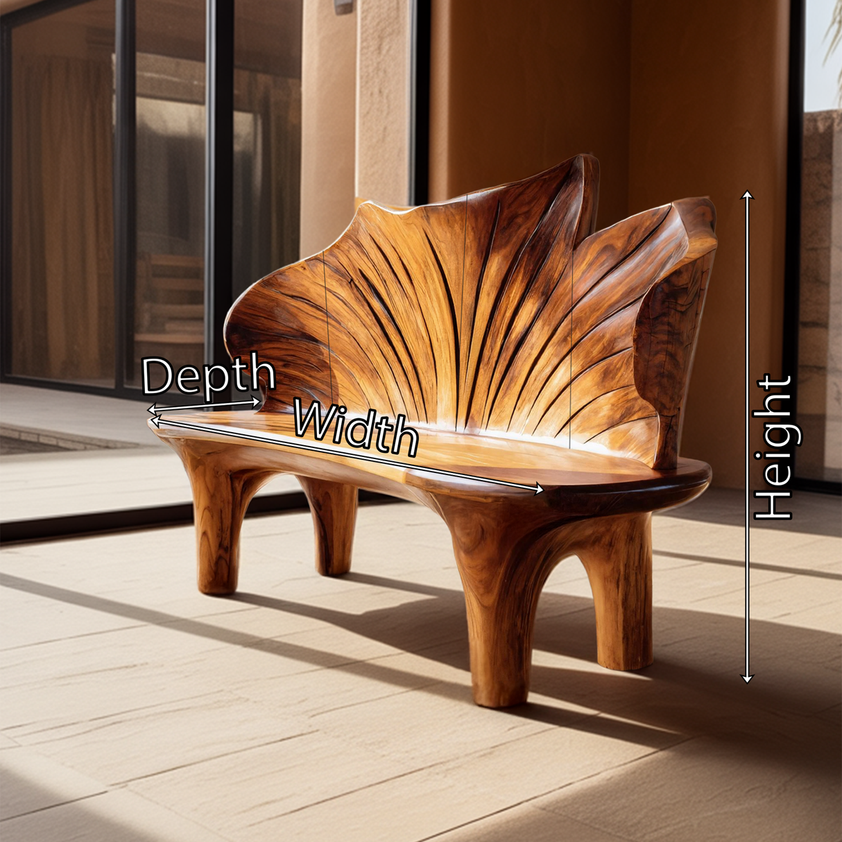 Minimalist Live Edge Entryway Bench For Modern Hallway