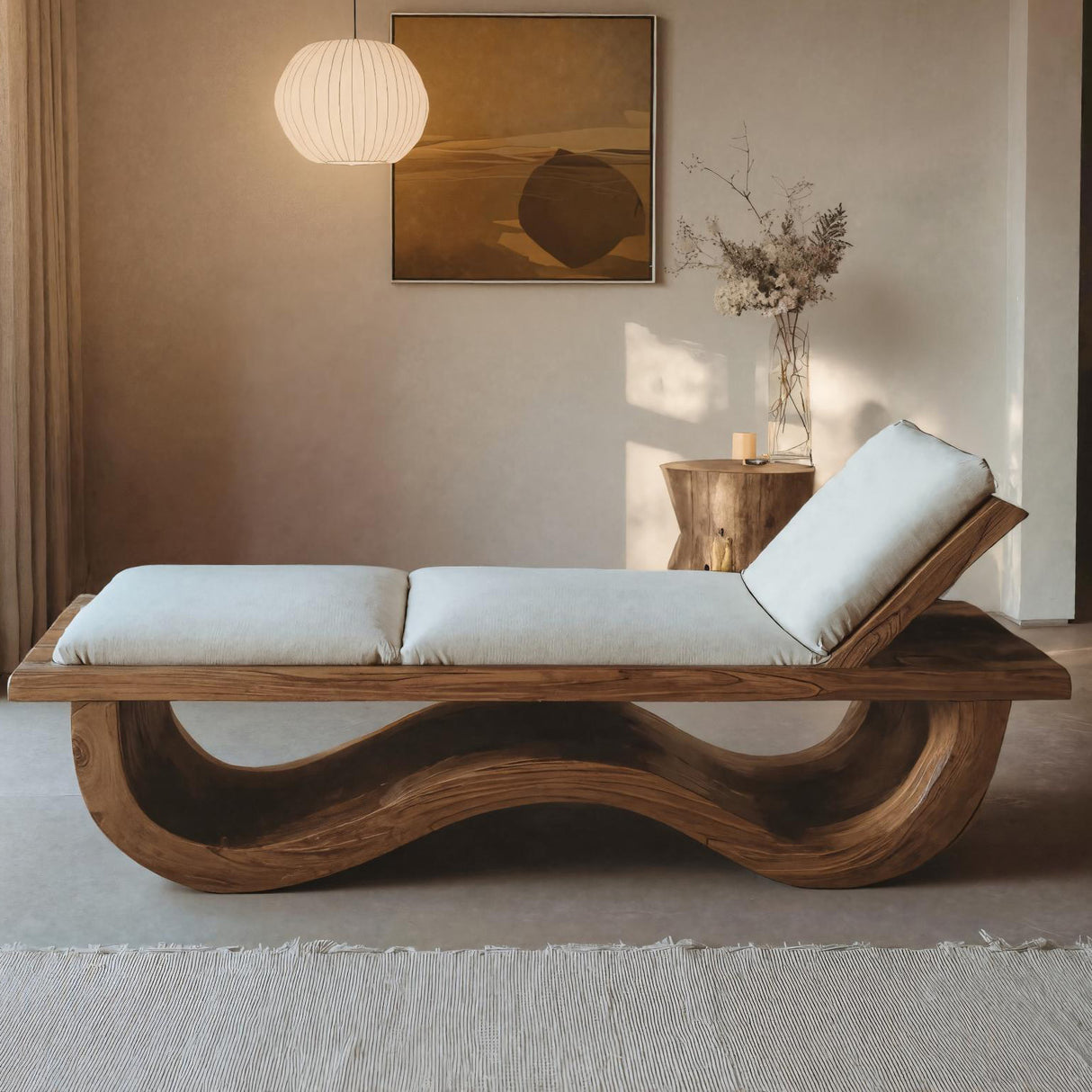 Organic Lounge Chair For Living Room Or Bedroom